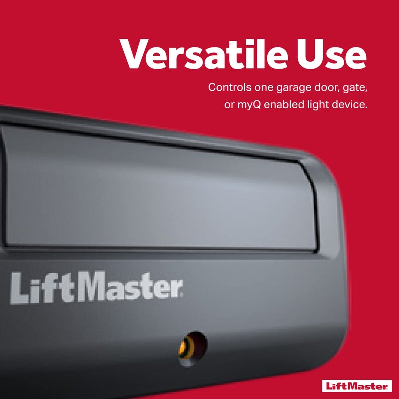 LiftMaster 891LM Security+ 2.0 1-Button Gate Operator Remote Control with Visor Clip - Pack of 2 - Image 5